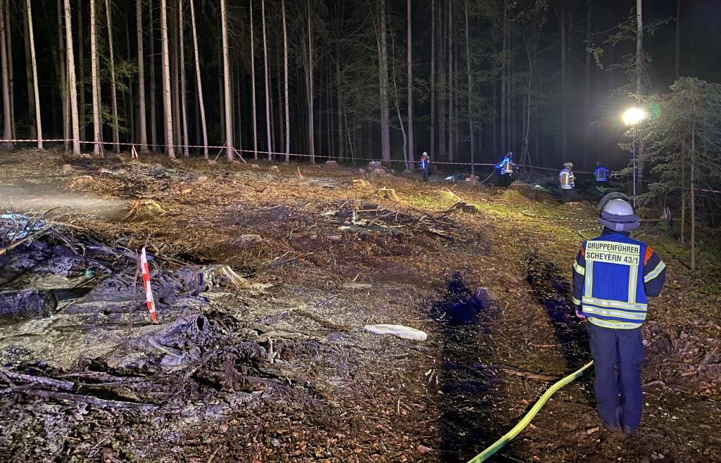 Feuer in Scheyern unbeaufsichtigt gelassen Mehrere Brandstellen am