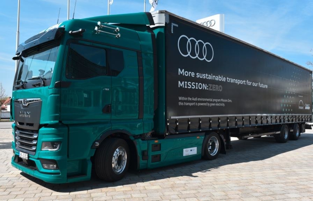 Auch im Schwerlastverkehr elektrisch: Audi setzt bei Logistik auf E-Lkw