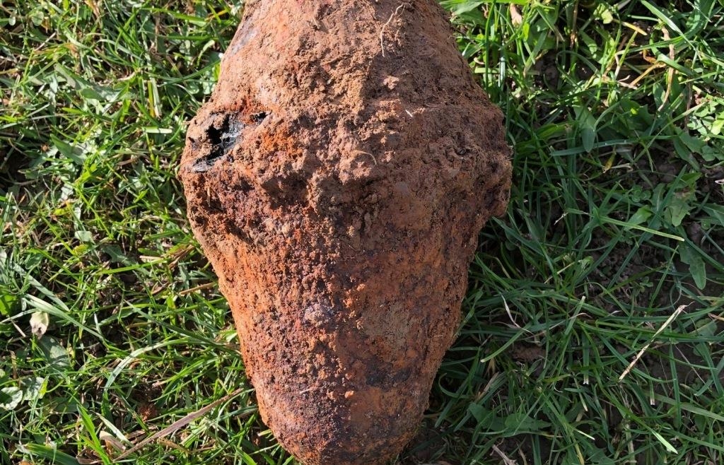 Panzerfaust Shell Panzerfaust aus dem Zweiten Weltkrieg im Innenhof der Nürnberger ...