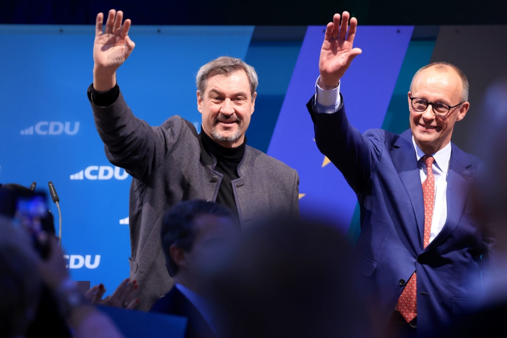 Merz-spricht-zum-Abschluss-des-CSU-Parteitags