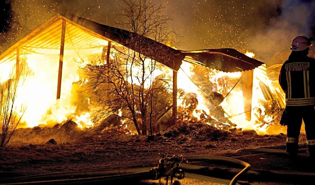 Major fire at riding stable in Freystadt - | Police arrest possible ...