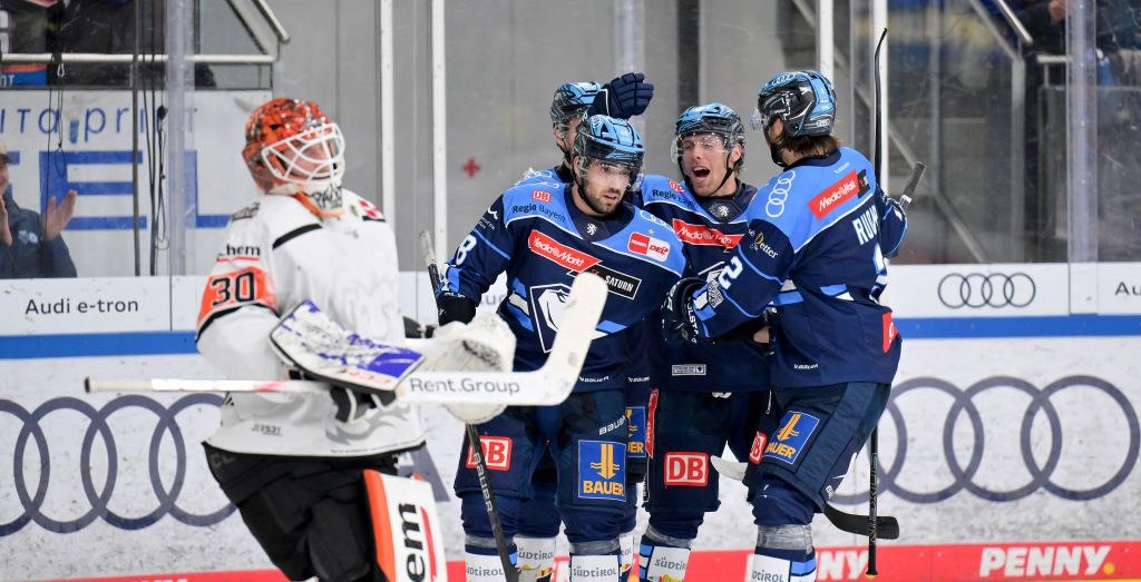 ERC Ingolstadt gewinnt gegen Löwen Frankfurt mit 5:2