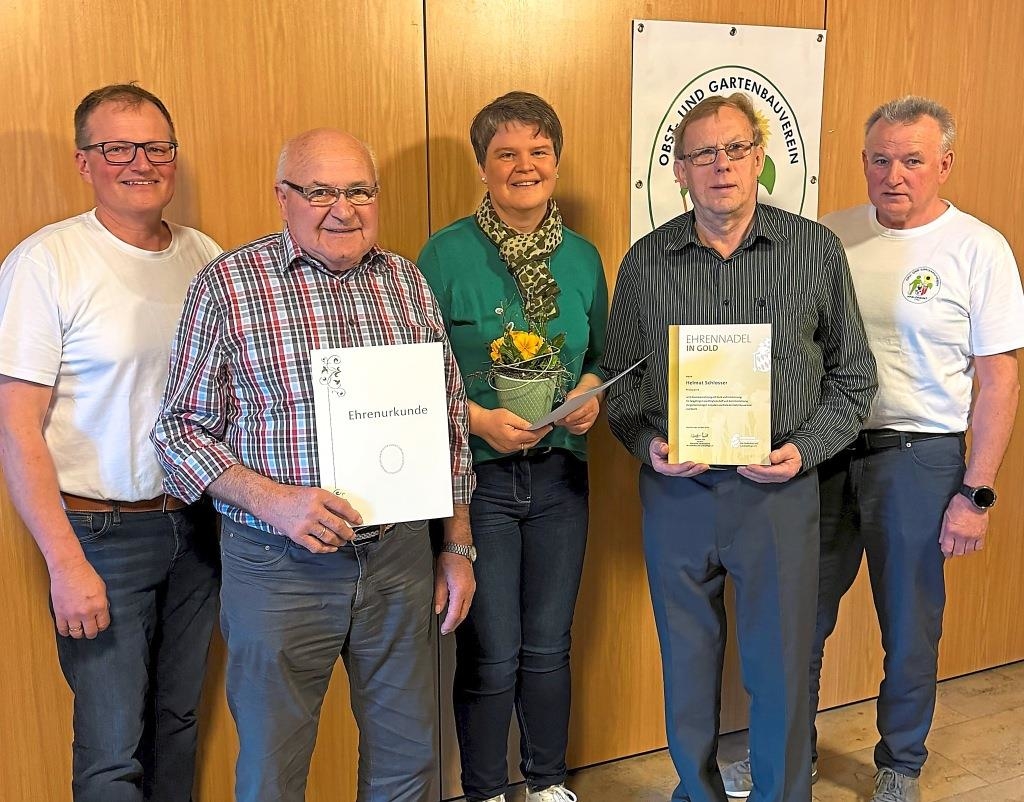 Gartenfreunde ehren drei Mitglieder